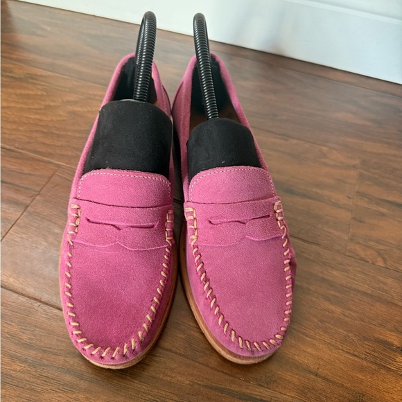 Tory Burch Pink Suede Loafers -Size 8 - Picture 2 of 14